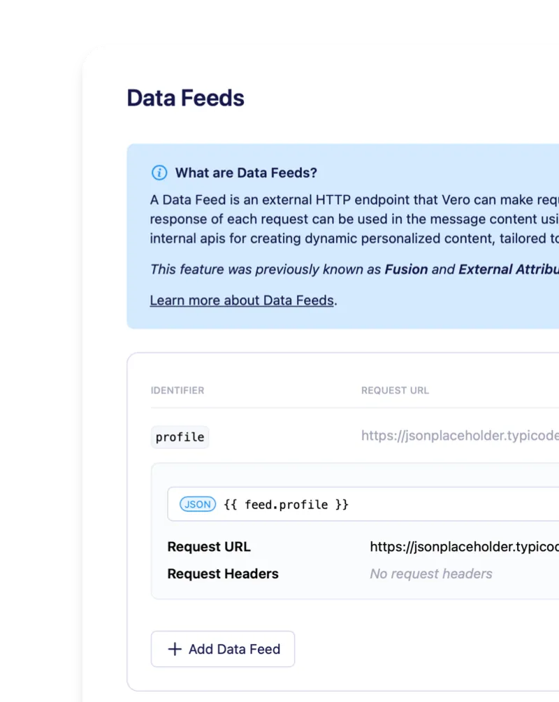 Data feeds