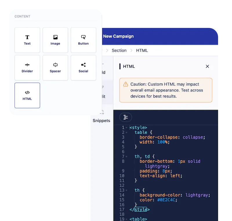 HTML Block