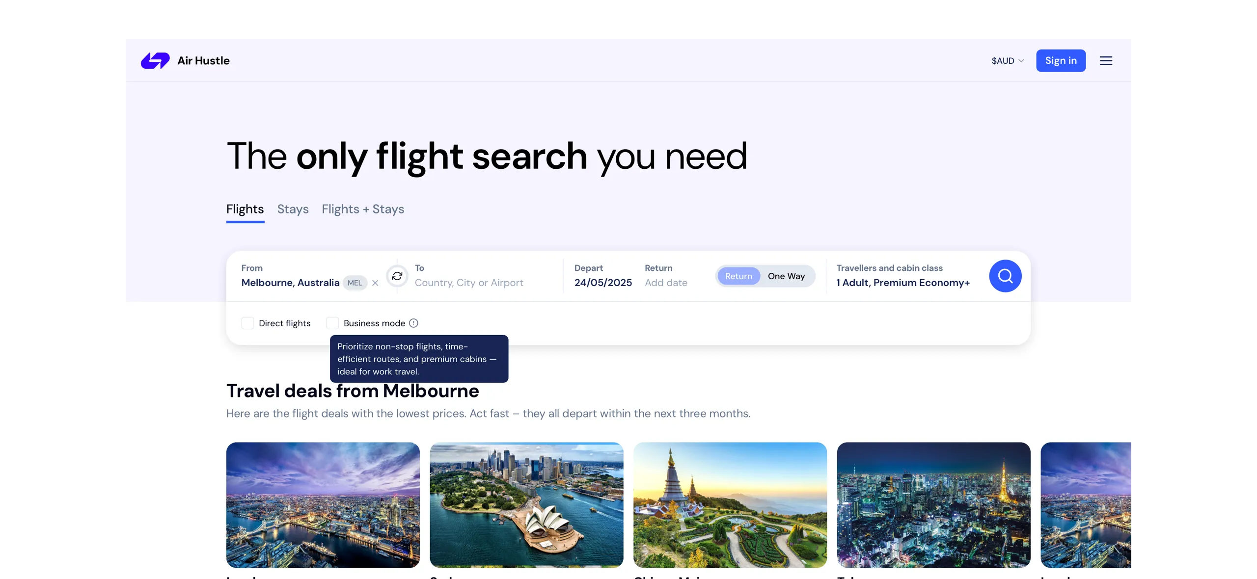 Original search design